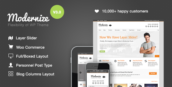 Modernize - Flexibility of WordPress v3.4.0 - Authentic WP