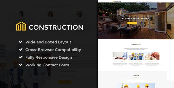 Construction - Business & Building Company WordPress Theme v1.0.4 - Authentic WP