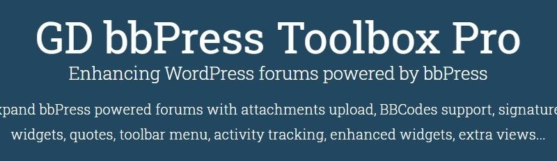 GD bbPress Toolbox Pro v7.5.1 - Authentic WP