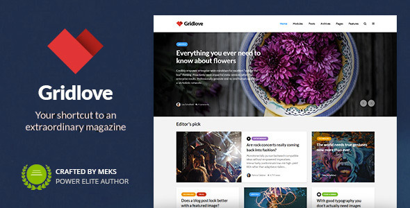 Gridlove - Creative Grid Style News & Magazine WordPress Theme v2.1.1 - Authentic WP