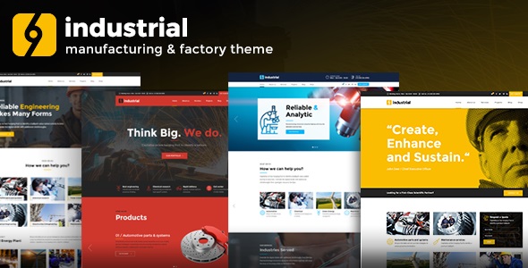 Industrial - Corporate, Industry & Factory WordPress Themes v1.5.2 - Authentic WP