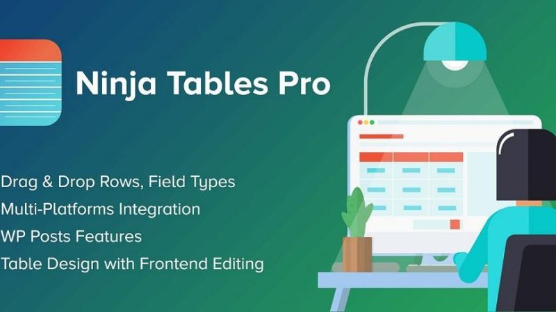 Ninja Tables Pro - The Fastest and Most Diverse WP DataTables Plugin v5.0.13 - Authentic WP