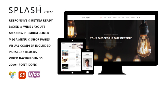 Splash - Multipurpose Wordpress Theme v3.2 - Authentic WP