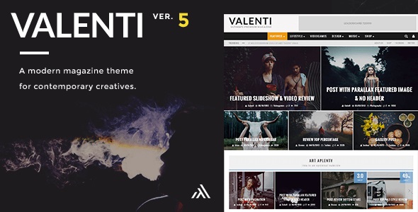 Valenti - WordPress HD Review Magazine News Theme 5.6.3.9 - Authentic WP