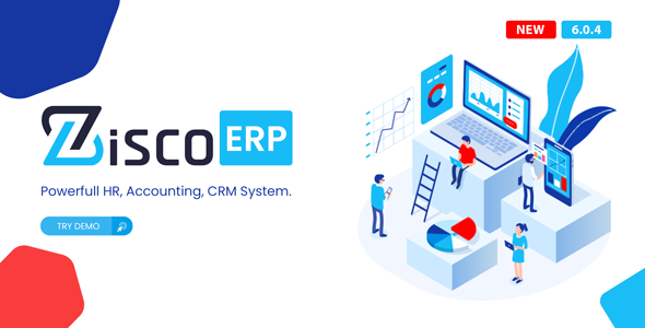 ZiscoERP v6.0.4 - Powerful HR, Accounting, CRM System - Authentic WP