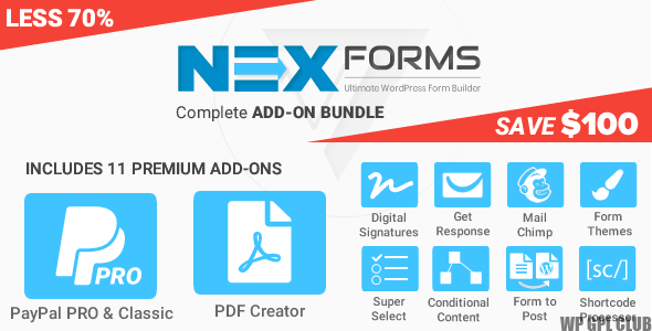 PayPal PRO for NEX-Forms - Authentic WP