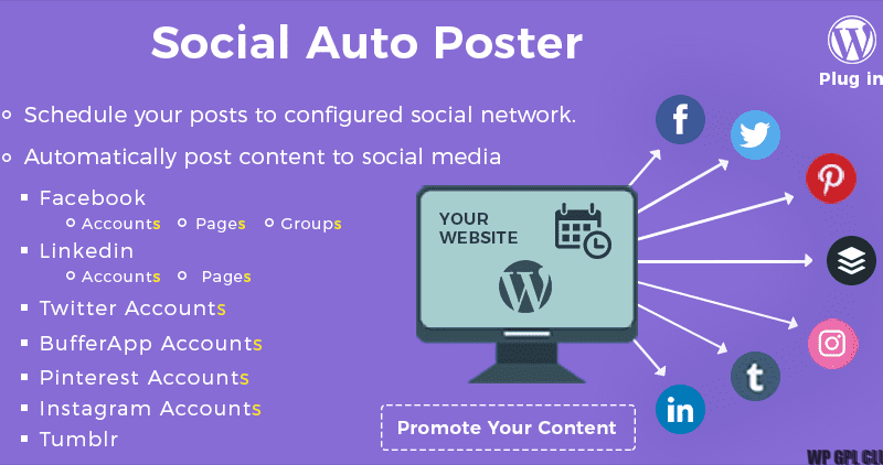 Social Auto Poster – Scheduler & Marketing Plugin For WordPress v5.4.1 - Authentic WP