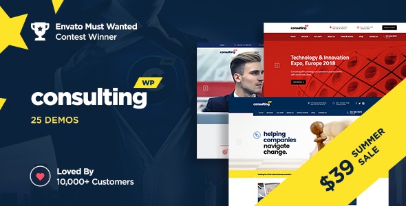 Consulting - Best #1 Business, Finance WordPress Theme v6.6.4 - Authentic WP