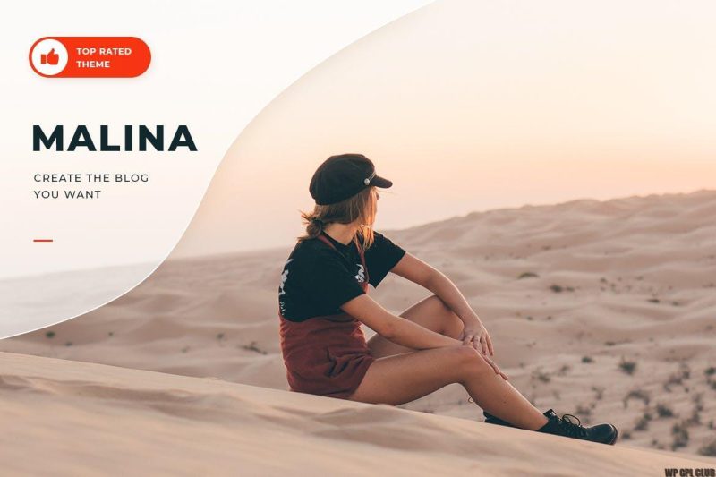 Malina v1.9.3 - Personal WordPress Blog Theme